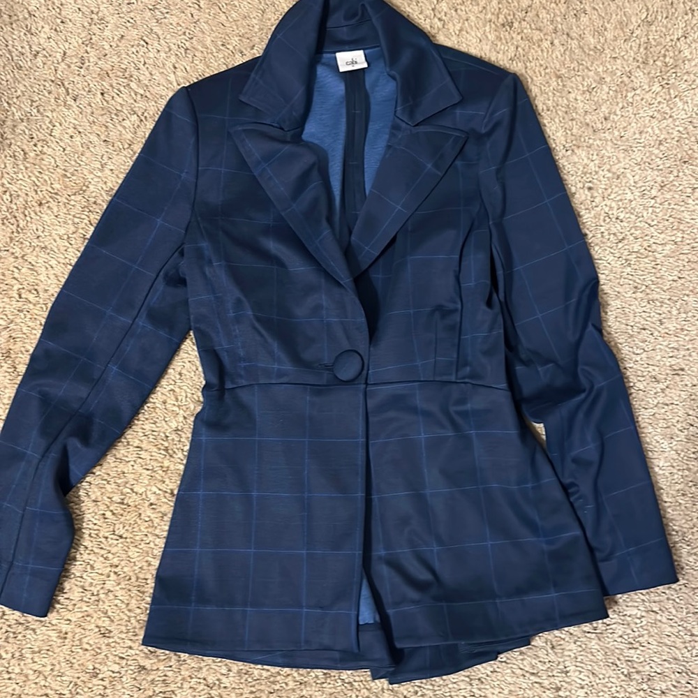 Cabi Blue Blazer Jacket Size 6 LIKE NEW